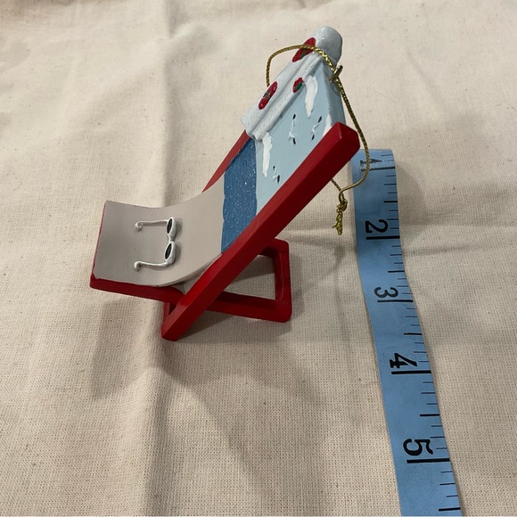 FREE w PURCHASE 🤗 Beach Chair Holiday Tree Ornament Sunglasses & Seagulls - Picture 4 of 6